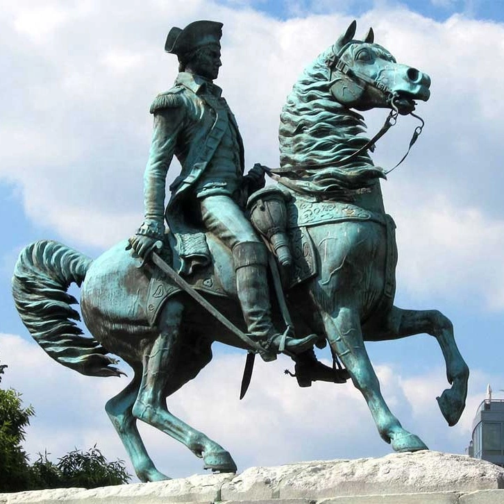 Customized Bronze Washington Ride Horse Statue