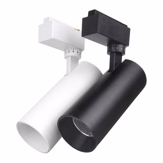 Gallery Museum Mini 10W 20W LED Interior Lighting Projecto Rail Framing Zoomable Focus Dimmable Adjustable Spotlight COB Track Light