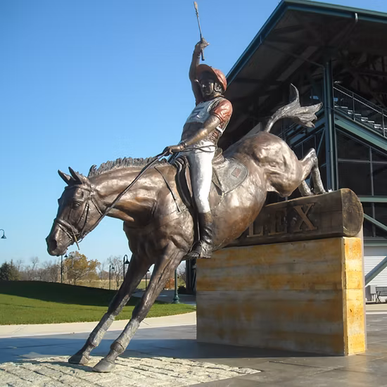 Estatua de latón de Vaquero de Fort Worth