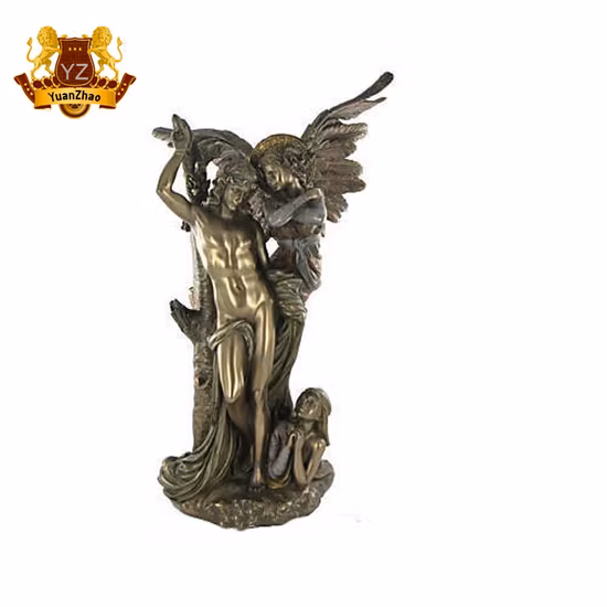 Figura religiosa occidental Estatua Tamaño real Cera perdida Bronce San Sebastián Escultura