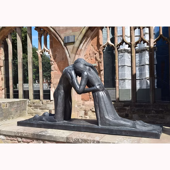 Escultura de bailarina de bronce de tamaño natural para decoración de parques